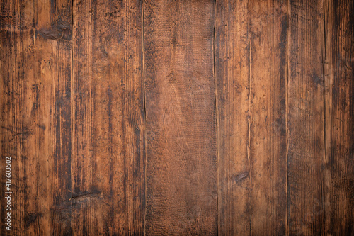Billede på lærred vintage wood texture background, natural color rustic table