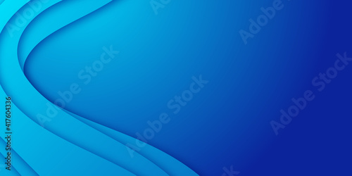 Abstract blue business modern background with wave curve dynamic effect. Motion vector Illustration. Trendy gradients. Can be used for advertising, marketing, presentation. 