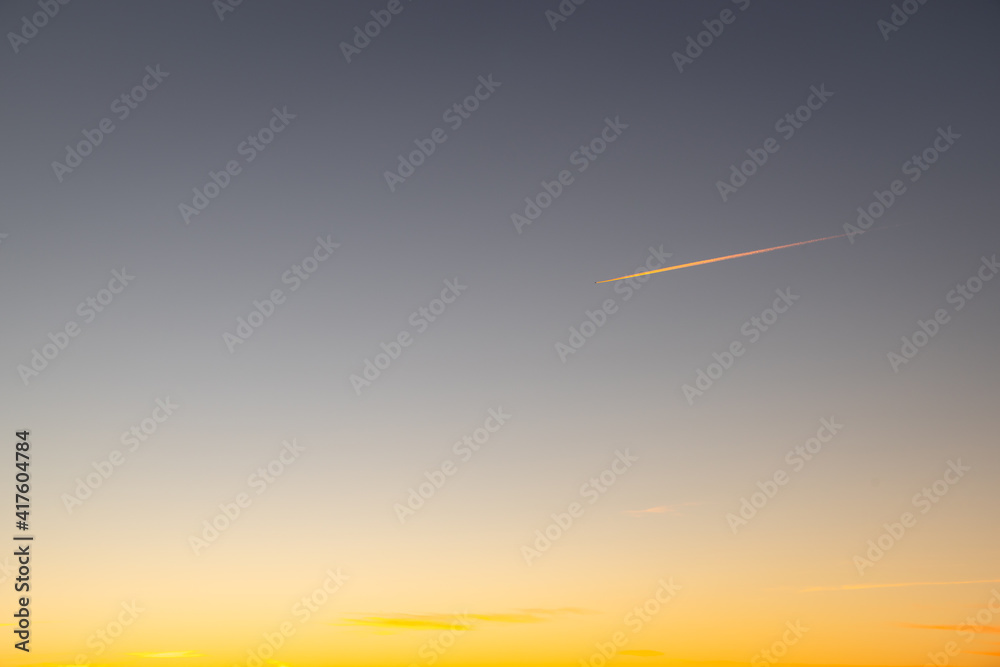 Obraz premium sunset sky without clouds