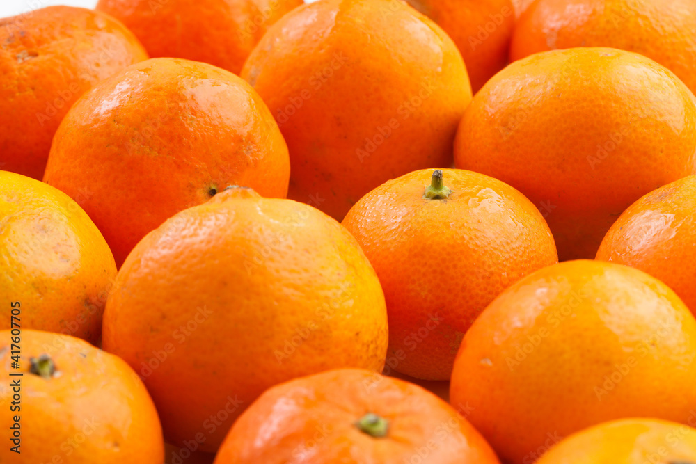 Tangerines isolated on white. High quality photo. Tangerines isolated on white. High quality photo.