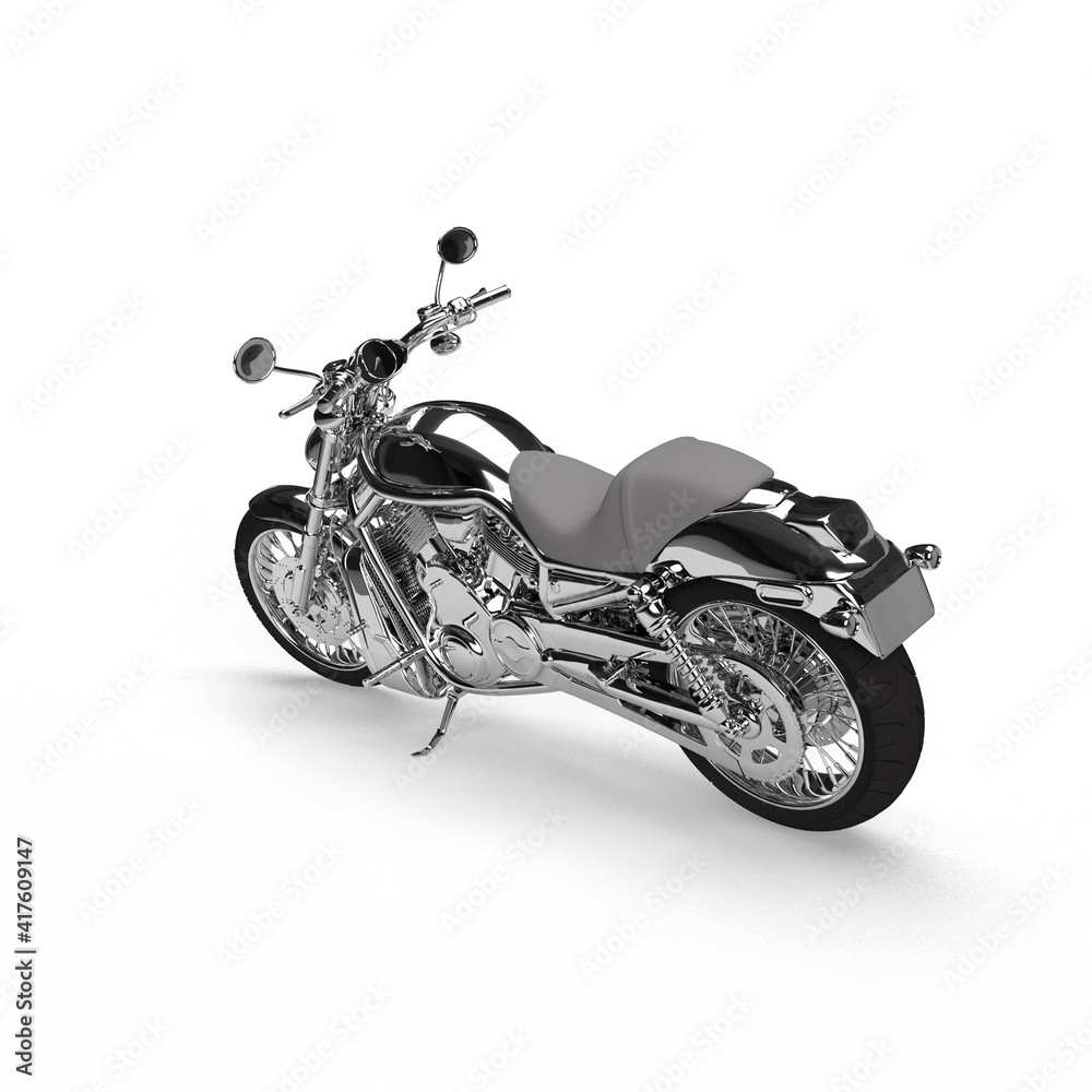 Obraz premium motorcycle on white background