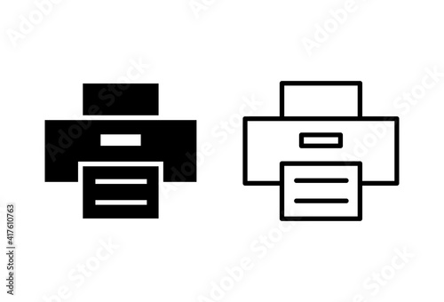 Print icon set. printer icon vector.