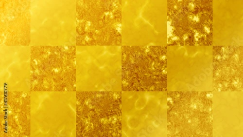 金の市松模様L　ループ