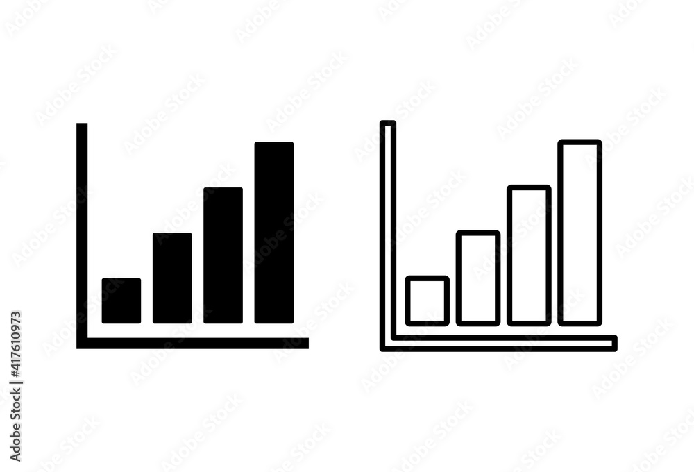 Growing graph Icon set. Chart icon. diagram icon Growing graph Icon set. Chart icon. diagram icon