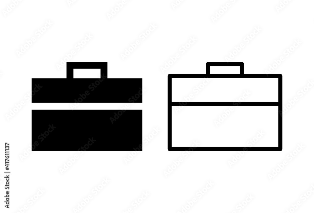 Briefcase icon set. suitcase icon. luggage symbol. Briefcase icon set. suitcase icon. luggage symbol.