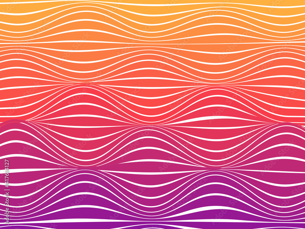 gradient yellow purple abstract curved wavy horizontal linear pattern for background, wallpaper, banner, label etc. vector design gradient yellow purple abstract curved wavy horizontal linear pattern for background, wallpaper, banner, label etc. vector design