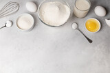 Ingredients for making pancakes for Shrovetide