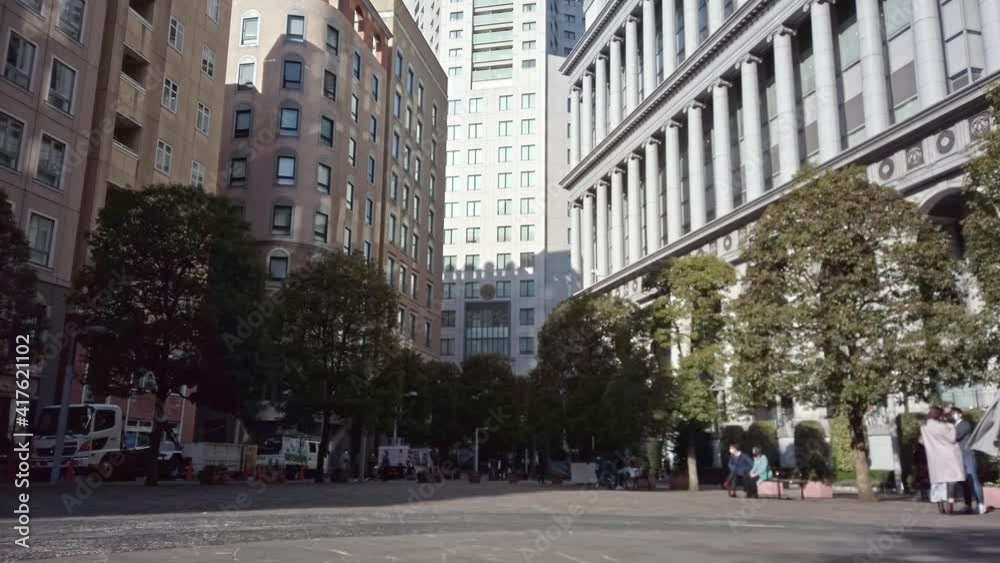 東京都港区新橋の街並みの景色 東京都港区新橋の街並みの景色