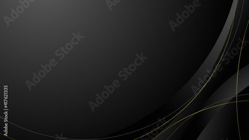 design background simple wave and circle BG C black_gold