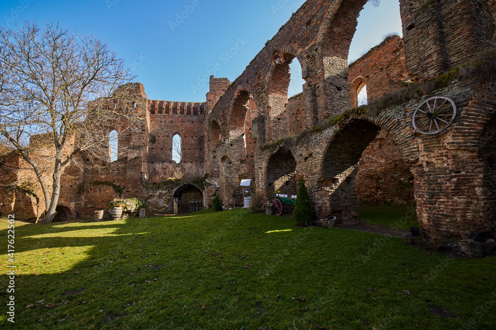 Slimnic Fortress (Stolzenburg): fortified enclosure, with towers, chapel, tower, bastion, was built in the fourteenth century, located on a Burgbasch hill on a Sibiu-Mediaș road in Transylvania