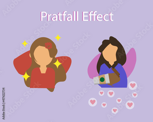 Pratfall effect which shown that the attractiveness is enhanced if she commits a clumsy blunder