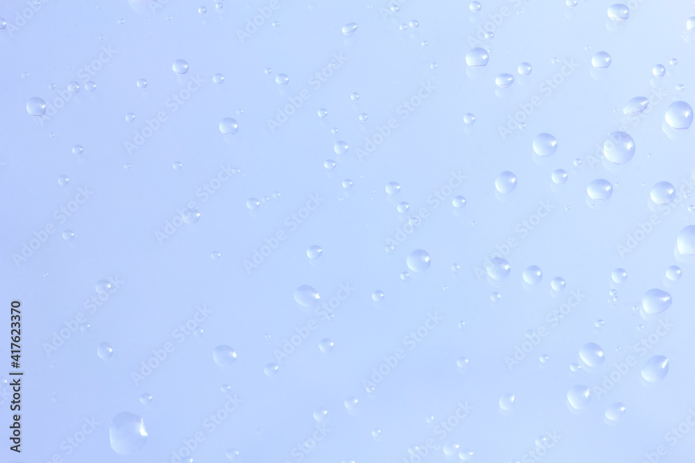 water drops on blue water drops on blue