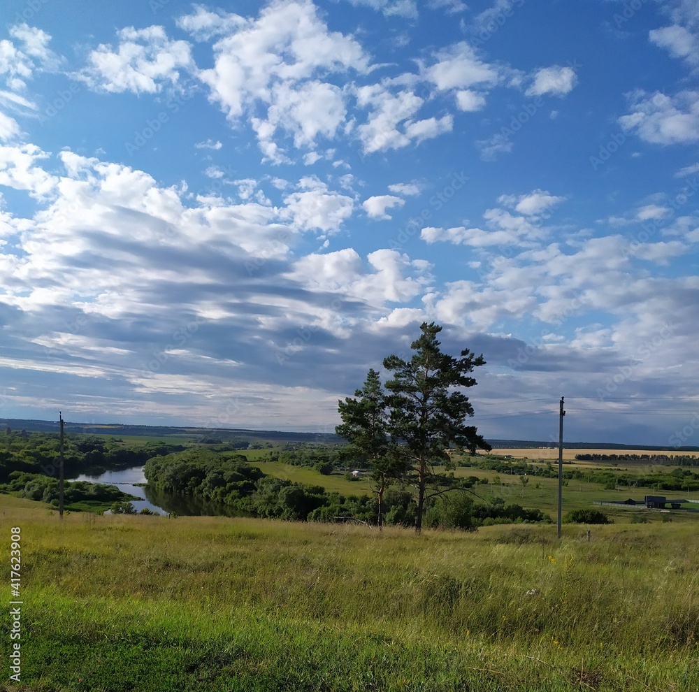 landscape with sky and clouds landscape with sky and clouds