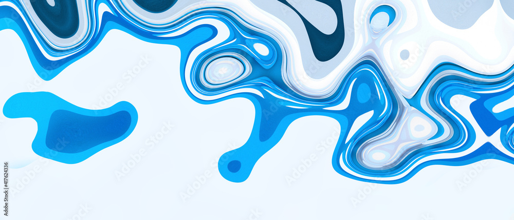 Abstract Curves Creative Background and Watercolor blue Motion concept. Digital art, Copy Space, banner- 3d rendering Abstract Curves Creative Background and Watercolor blue Motion concept. Digital art, Copy Space, banner- 3d rendering
