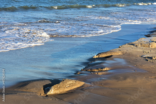 Wallpaper Mural Frozen beach and the Baltic Sea. Beautiful winter landscape  Torontodigital.ca