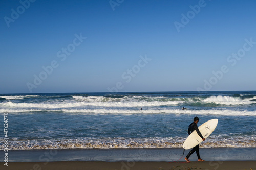 surfer on the beach