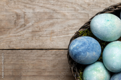 Plakat Easter background concept with colorful eggs
