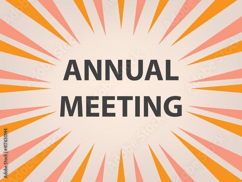 annual meeting concept - vector illustration