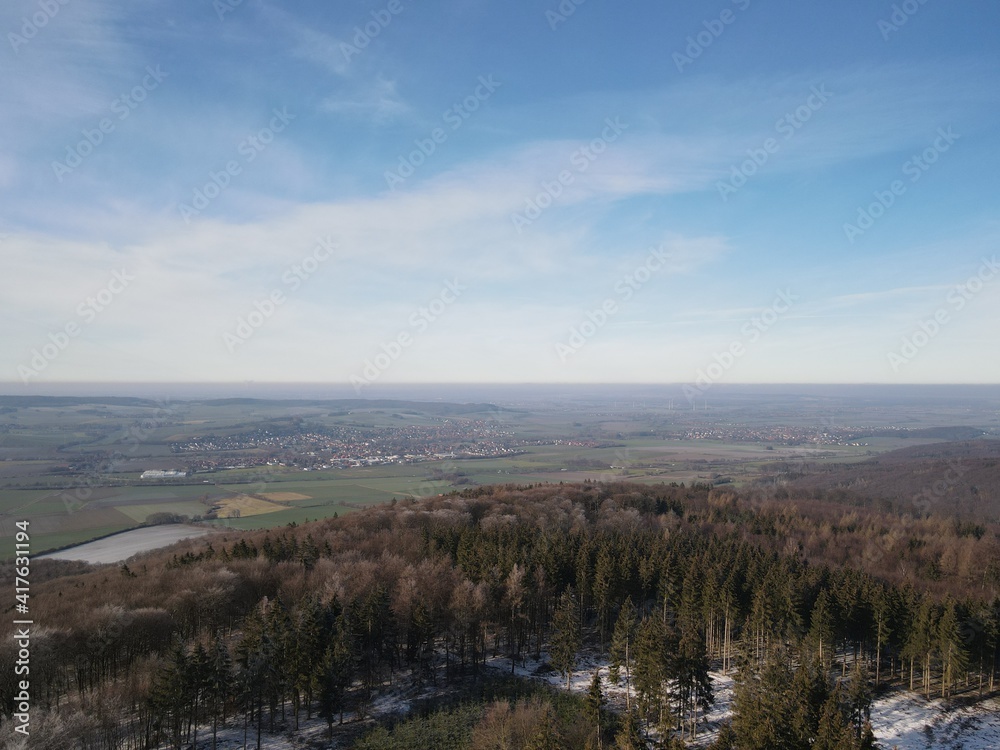 Deister - Rodenberg - Dronenaufnahme