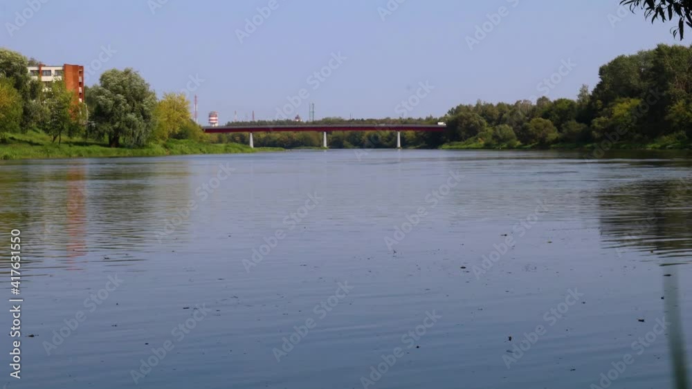 Timelapse of a bridge and a river Timelapse of a bridge and a river