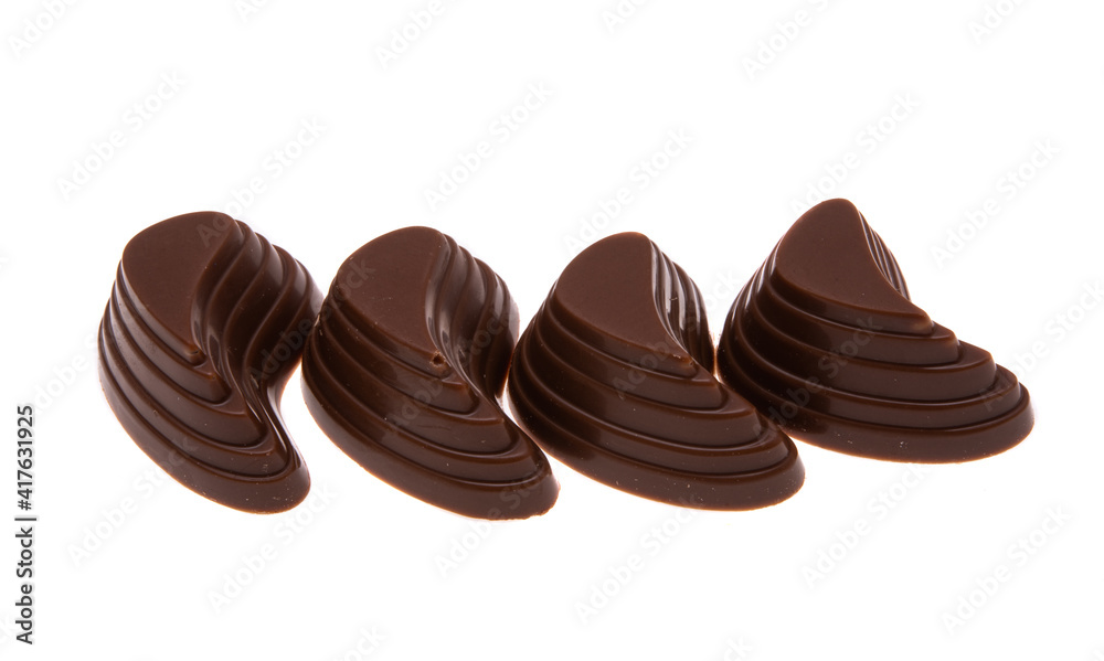 Obraz premium chocolate candies isolated