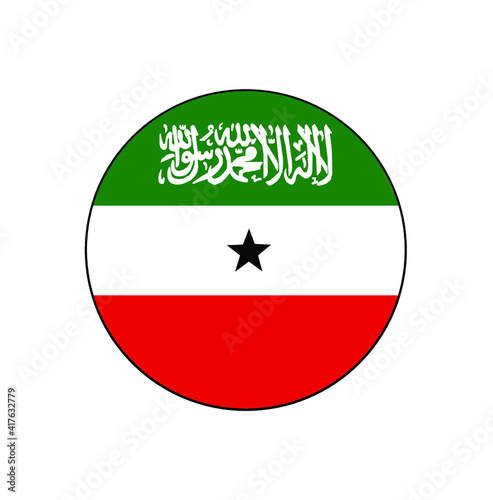 Somaliland Territory push button circle Vector Flag, a self governing part of the Horn of Africa country Somalia. Free Download Somaliland Territory push button circle Vector Flag, a self governing part of the Horn of Africa country Somalia. - GFXLoad