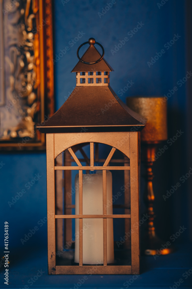lantern with candle new year Christmas house lantern with candle new year Christmas house