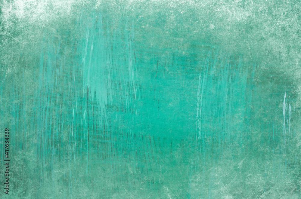 Turquoise colored grungy background