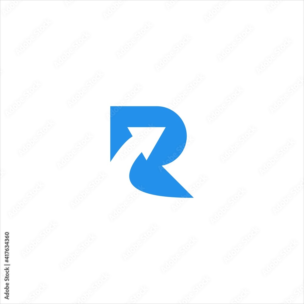 Swoosh Arrow Lines Letter Logo Design R Swoosh Arrow Lines Letter Logo Design R
