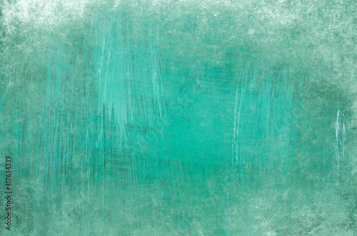 Turquoise colored grungy background