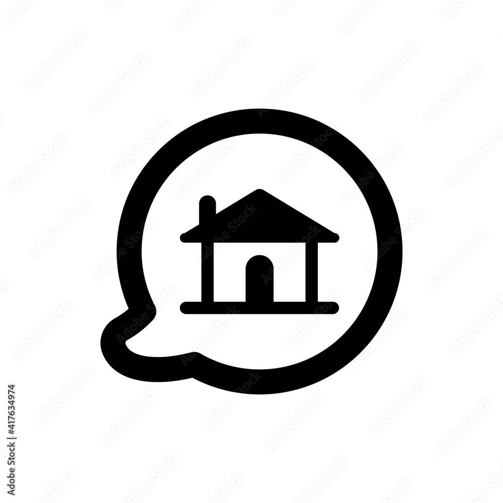 Chat house icon Chat house icon