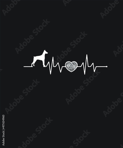 Dog love graphic design custom typography vector for t-shirt, banner, festival, brand, company, business, logo, fun, gifts, website, in a high resolution editable printable file.