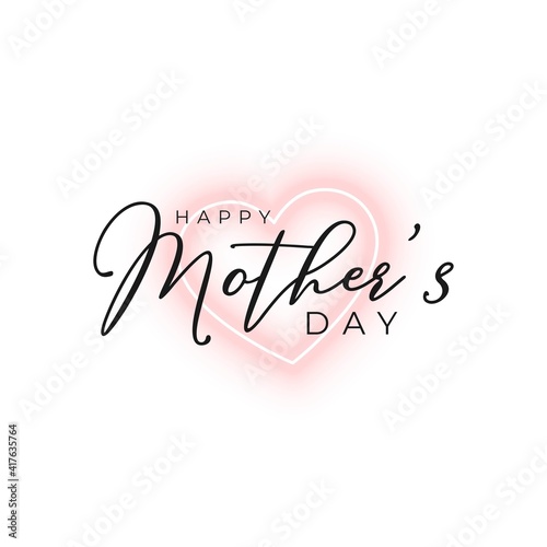 Happy Mothers day greeting card typography design vector illustration. Handwritten calligraphy mothers day  women day design vector template.