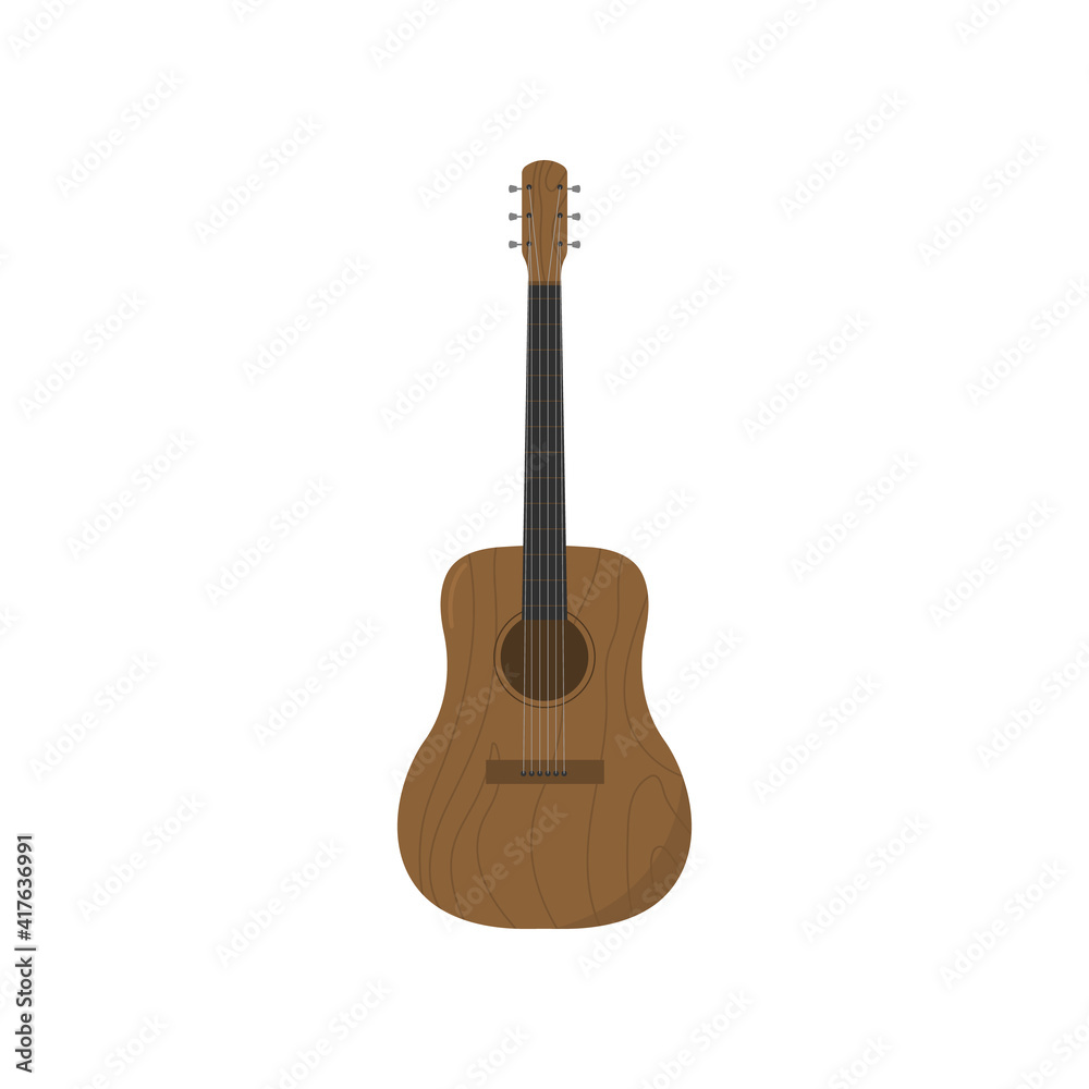 Obraz premium Guitar. Vector illustration.