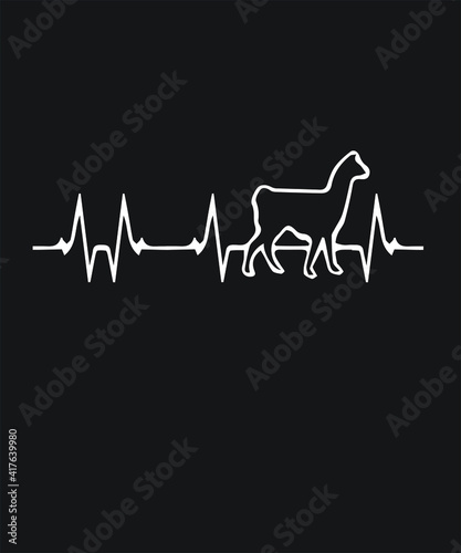 llama vector, icon, image, template graphic design.