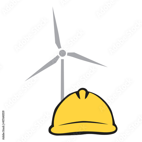 wind turbine, vector