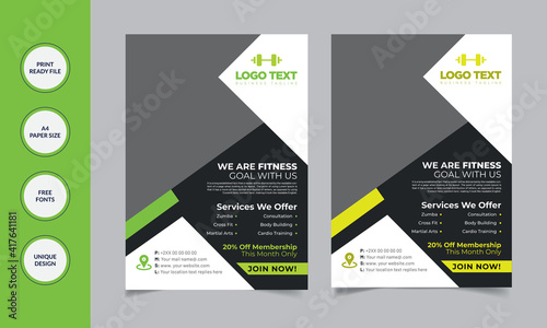 Gym Flyer Design Template