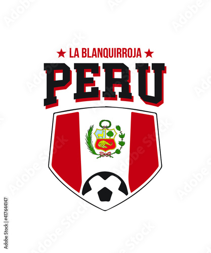 Peru football club graphic design custom typography vector for t-shirt, banner, festival, brand, company, business, logo, fun, gifts, website, in a high resolution editable printable file.
