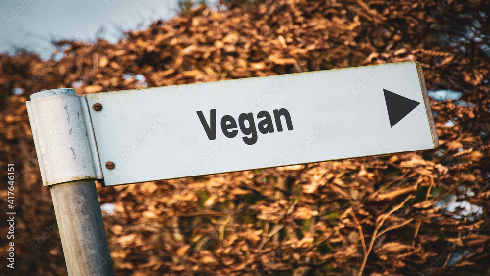 Street Sign to Vegan
