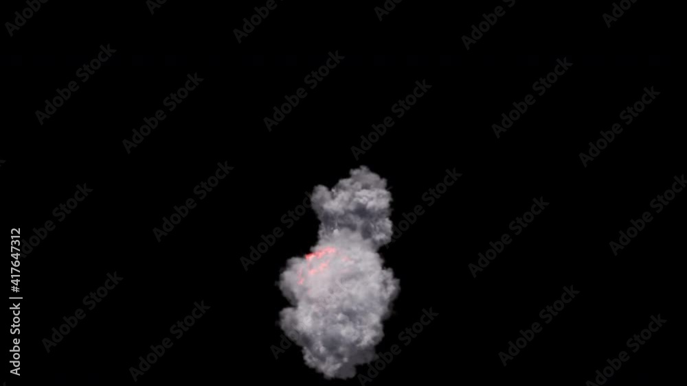 Huge blast and a massive burst of flames and fire with dense gray smoke rise to the top isolated by an alpha channel (transparent background) QuickTime with ProRes codec Resolution 4K 30fps Huge blast and a massive burst of flames and fire with dense gray smoke rise to the top isolated by an alpha channel (transparent background) QuickTime with ProRes codec Resolution 4K 30fps
