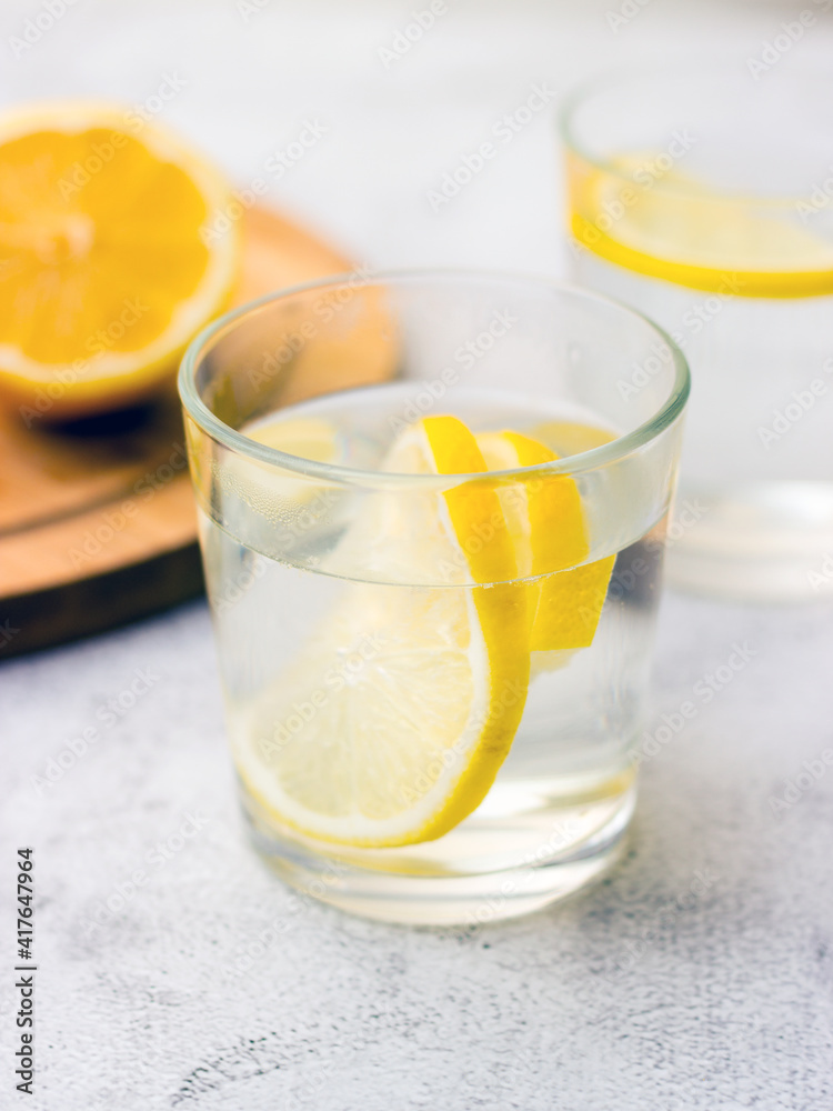 Fresh homemade lemonade or lemon water Fresh homemade lemonade or lemon water