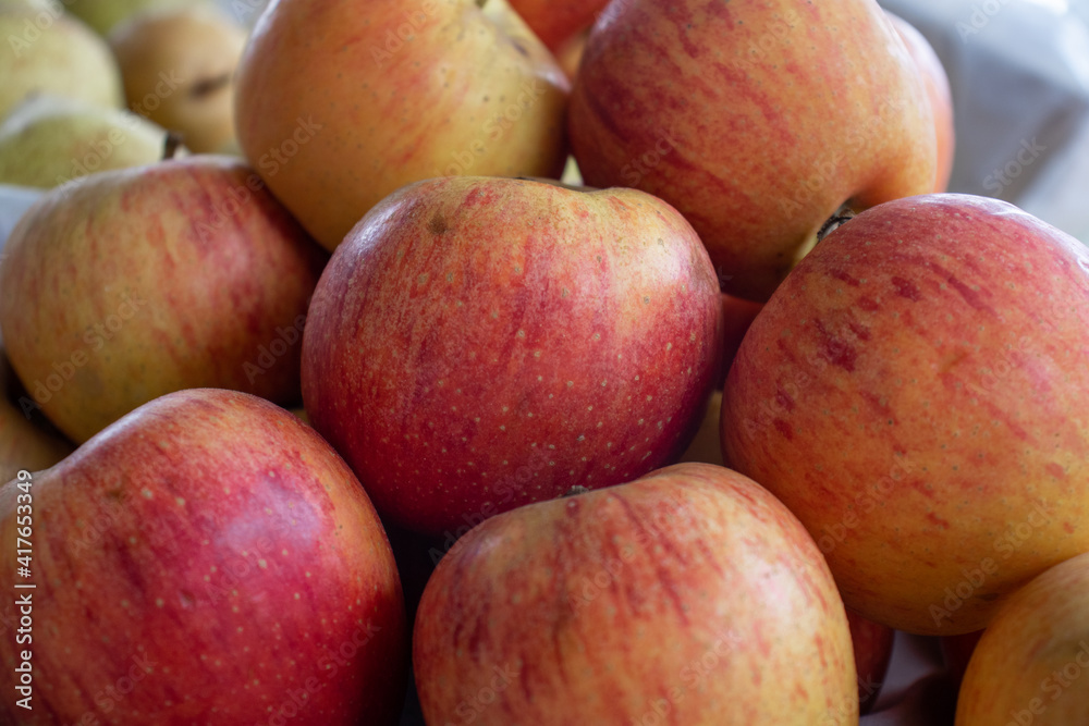 Juicy and shiny apples. Red Apple. Juicy and shiny apples. Red Apple.