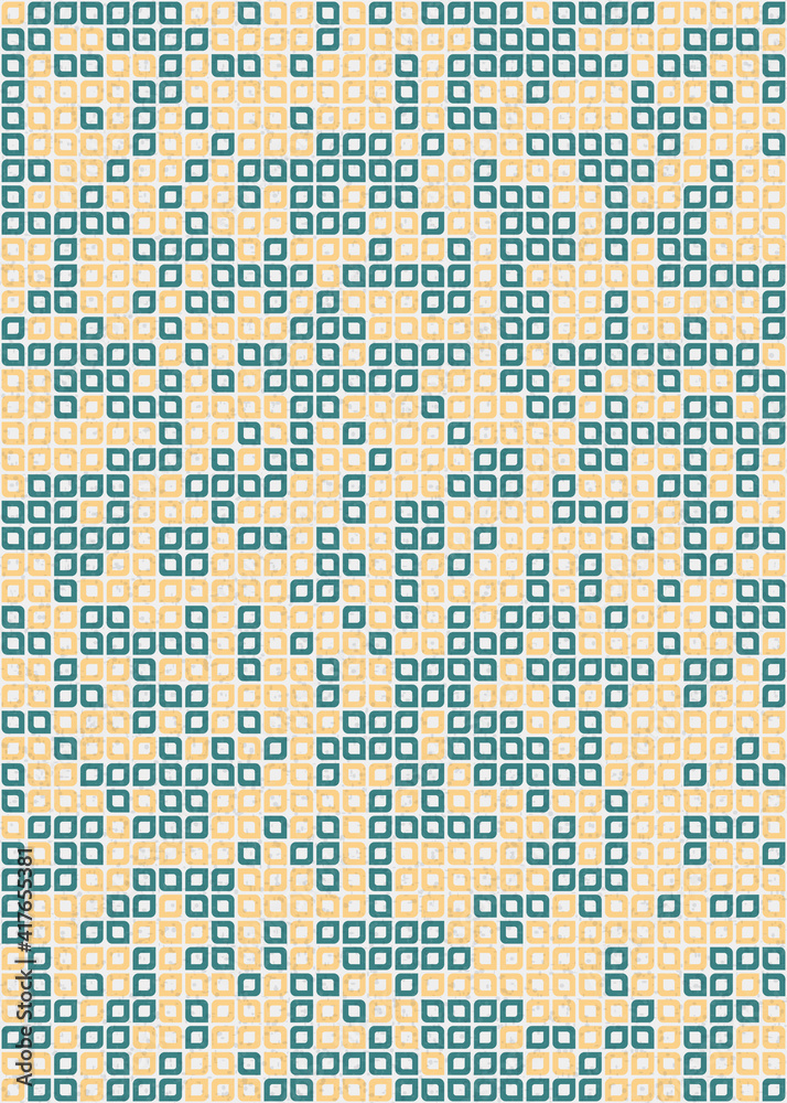 Fototapeta premium Abstract Geometric Pattern generative computational art illustration