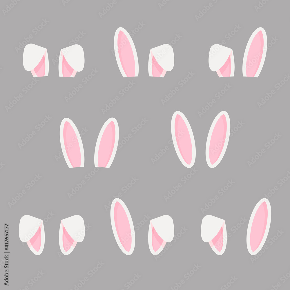 Pink rabbit Ears, Easter Bunny Ears set, cute Pink rabbit Ears, Easter Bunny Ears set, cute