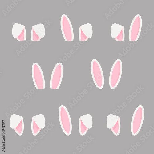 Pink rabbit Ears, Easter Bunny Ears set, cute