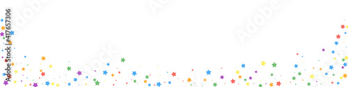 Festive decent confetti. Celebration stars. Joyous
