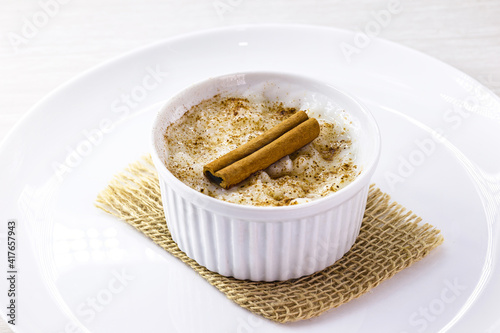 sweet quinoa porridge with fruits and cinnamon. Made without milk, lactose free