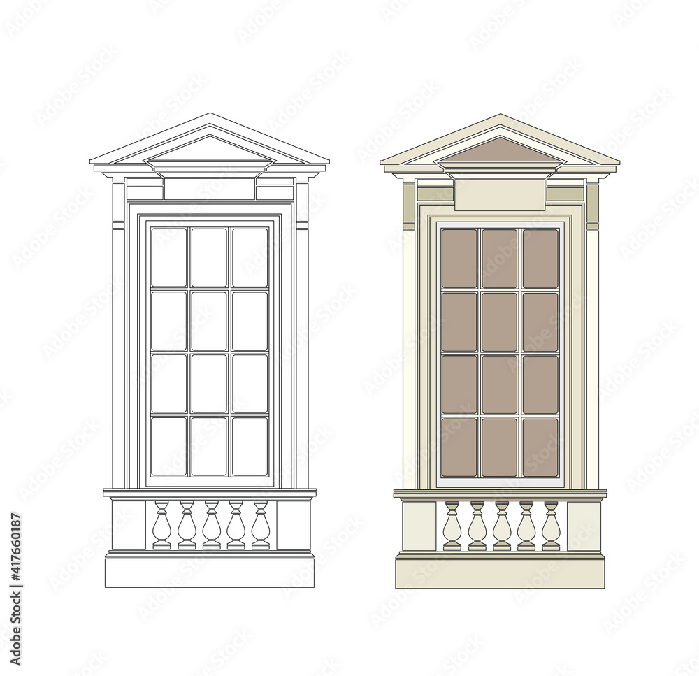 ANCIENT ROMAN AND HISTORICAL CLASSIC DECORATIONS GOTHIC COLUMNS AND FRIEZES IN ANCIENT VENICE STYLE