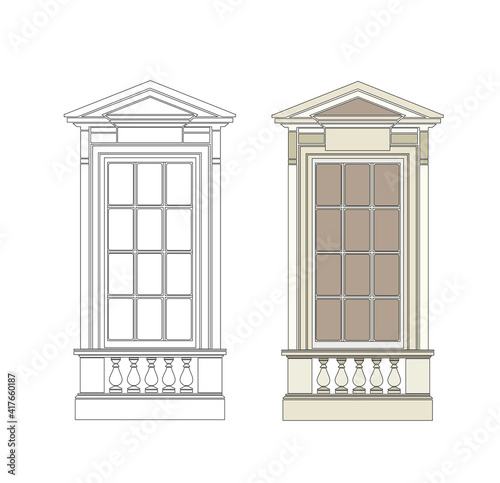 ANCIENT ROMAN AND HISTORICAL CLASSIC DECORATIONS GOTHIC COLUMNS AND FRIEZES IN ANCIENT VENICE STYLE