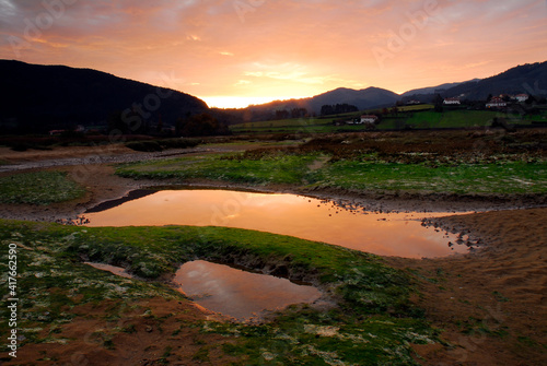 Ponds in the marshes of the...